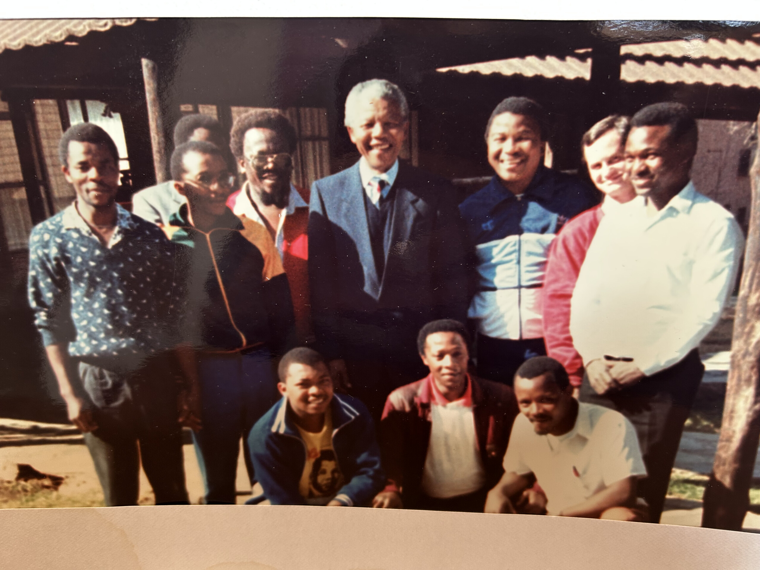 Nelson Mandela, Ric Matthews and group